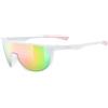 uvex sportstyle 515, occhiali da sole Unisex adulto, white matt/mirror pink, one size
