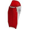 cyclingcolors Fanale posteriore rosso con lampadina dinamo, metallo, argento, supporto parafango