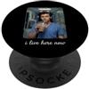 On Call Creations I Live Here Now Umorismo caffè residente medico PopSockets PopGrip Adesivo