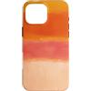 generic Custodia per iPhone 16 Pro Max Arancione Tramonto Astratto Colore Block Design