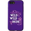 Cowgirl Bachelorette Tumbler Wild Wild B Custodia per iPhone SE (2020) / 7/8 Wild Wild Bride Bachelorette Cowgirl Cute Pink Bridal Cowboy