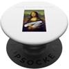 Protecting Culture's Classic: Mona Lisa' Caked Monna Lisa 'think about the earth Slogan PopSockets PopGrip Adesivo