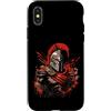 Roman Legion Spartan State Warrior Gladi Custodia per iPhone X/XS Spruzzo di spada del gladiatore romano del guerriero spartano