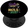 Mardi Gras NOLA Girls Trip 2027 Outfit F Viaggio ragazze NOLA 2027 Mardi Gras New Orleans PopSockets PopGrip Adesivo