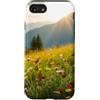 Nature Landscape Art Studio Custodia per iPhone SE (2020) / 7/8 Farfalla Prato Montagna Alba Paesaggio Fiore