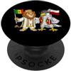 Poland Senegal Heritage Bandiera Polonia Senegal Radici polacco-senegalesi Eredità PopSockets PopGrip Adesivo