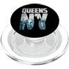 Bahaa's Tee Cool Queens Graphic Tee shirts, Queens New York City Skyline PopSockets PopGrip per MagSafe