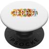 Up North Cabin Camping Outdoor Designs Lake Life Autunno Foresta Riflessione Pino Lago Lago Lover PopSockets PopGrip Adesivo