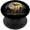 Evolution to Owl Watcher Bird Watching S Evoluzione a Owl Watcher Bird Watching Silhouette PopSockets PopGrip Adesivo