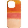 generic Custodia per iPhone 16 Pro Arancione Tramonto Astratto Colore Block Design