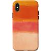 generic Custodia per iPhone X/XS Arancione Tramonto Astratto Colore Block Design