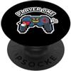 Retro Gaming Player One Pixel Gamer Gift Giocatore Uno Retro Gaming Icona Pixel Cuore PopSockets PopGrip Adesivo