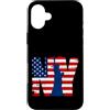 Bahaa's Tee Custodia per iPhone 16 Plus T-shirt vintage con bandiera USA New York City, New York City