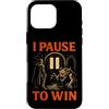 Video Game Meme Retro Roleplay Monster B Custodia per iPhone 16 Pro Max Gamer I Pause To Win Citazione RPG Fantasy Gaming Retro Game
