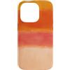 generic Custodia per iPhone 14 Pro Arancione Tramonto Astratto Colore Block Design