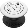 Wyclef Jean Logo Quantum Leap (nero) PopSockets PopGrip Adesivo