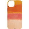 generic Custodia per iPhone 15 Plus Arancione Tramonto Astratto Colore Block Design