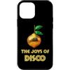 Art Vegan Fruit Design Custodia per iPhone 12 mini Palla da discoteca Funky Fruit Arty Lemon, amante delle feste, Joy of Disco