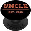 Uncle Est. 2000 Basketball Uncles Day Re Pallacanestro Zio Dal 2000 Compleanno dello Zio Vintage PopSockets PopGrip Adesivo