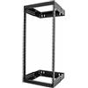 StarTech.com Armadio Rack a Muro 19 24U, Robusto Server Rack a Telaio Aperto 2 Montanti a Profondità Regolabile, Quadro/Rack Dati per Apparecchiature IT/AV/Switch/Patch Panel (RACK-24U-20-WALL-OA)