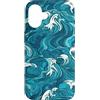 PM-Artistic Custodia per iPhone 16 Sea Ocean Waves Pattern senza bordi Design 9