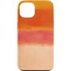 generic Custodia per iPhone 13 Arancione Tramonto Astratto Colore Block Design