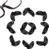 ILLUVA Naselli per Occhiali Adesivi, 10 Paia Antiscivolo Cuscinetti Nasali per Occhiali in Silicone, Naselli Morbidi per Occhiali da Sole Occhiali (Nero)