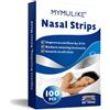 MYMULIKE Cerotti Nasali 100 Pezzo, Taglia L, 66 mm x 19 mm, Naso Patch Russare, Naso Strisce Migliore Respirazione, Anti-Russare Naso Strisce per Sonno