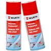 Wuerth Würth - Spray per la cura dell'acciaio inox, 2 flaconi da 400 ml