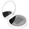 VBESTLIFE Specchio Portatile con Fotocamera UV, Specchio UV Visualizza la Protezione Solare per il Viso, Luce Incorporata, Specchio per Trucco Portatile da Viaggio con Ingrandimento 2X,