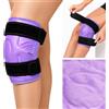 SilverChry Borsa Ghiaccio Ginocchio, Fascia Ghiaccio per Ginocchio, Ginocchiera Ghiaccio Gel Riutilizzabile con Cinghie, Knee Ice Pack Wrap, Benda per Impacchi Caldi e Freddi, 35 x 24 cm (Viola)