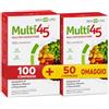 Bios Line Multi45 Multintegratore - Integratore di Vitamine, Minerali e Fitonutrienti (100 Compresse + 50 Compresse Omaggio)