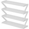 Generic Scarpiera, Scarpiera in piedi a 4 livelli, organizer per scarpe angolare in acciaio inossidabile, organizer per scarpe, scarpiera stabile, scarpiera resistente per ingresso armadio, mensole per scarpe