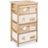 Decor Space Cassettiera Emotions per interno, con 5 Cassetti, 29 x 35 x 101 cm(4 Cassetti - 40x29x73h cm)