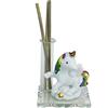 DLM Bomboniere DLM 33245 (Kit 12 Pezzi) Profumatore Portafiori in Vetro con Unicorno Arcobaleno su Nuvola in Resina Matrimonio Battesimo Comunione Diffusore Ambienti bomboniera
