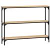 vidaXL Tavolino Consolle Rovere Sonoma 100x22,5x75cm Legno Multistrato