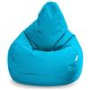Loft 25 Sedia Gaming Bean Bag per Adulti | Seduta A Sacco per Esterni e Interni | Resistente all'Acqua Pouf | Puff Poltrona Sacco con Schienale (Bean Bag, Aqua)