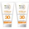 Garnier Ambre Solaire Crema solare/crema idratante Protezione solare Latte solare/SPF 30, 50 ml (Confezione da 2)