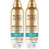 Garnier Ambre Solaire Natural Bronzer Quick Drying Dark Self Tan Body Mist 150ml (Confezione da 2)
