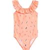 Playshoes Costume da Bagno per Bambina, tavola da Surf Rosa, 134/140 cm
