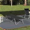 Runheo Letto pieghevole da campeggio, rosso, 194 x 62,5 x 42,5 cm, telaio in acciaio, compatto, portatile, per esterni, giardino, tenda, festival, con tessuto Oxford impermeabile, stabile