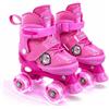 Nattork Pattini a rotelle per bambini, ragazzi e ragazze, 4 misure regolabili, con ruote illuminate, regalo di compleanno per sport all'aperto e al chiuso