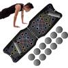 Jubepk Tavola per flessioni da pavimento, 6,5 x 15,5 cm, strumento per allenamento della forza, attrezzatura per allenamento completo del corpo per donne, ragazzi, ragazze, giovani e atleti, nero