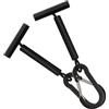 HOMOCONO Dispenser Porta Tippet e in Alluminio Nero, 2 Pezzi con Moschettone, Strumento da Pesca Portatile da Attaccare a Vestiti o Borse, per Uso Outdoor