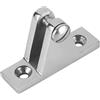 LLOOPK Accessori for Tendalini Combinati Set Sedile da Montagna in Acciaio Inox 316 + Staffa Fissa + Tappo Antiscivolo Ferramenta Nautica for Yacht