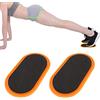Naroote Dischi Scorrevoli Fitness Set di 2 per Allenamenti di Tutto Il Corpo con Esercizi di Rafforzamento del Core per Palestra di Casa Materiale ABS 23,5 Cm
