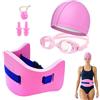 Generisch Cintura da nuoto per adulti, da donna, regolabile, per piscina, immersioni, snorkeling, allenamento, allenamento, lago, fiume, giochi estivi