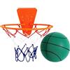 Generisch Pallone da basket morbido per interni, senza rumore, 30 cm, attrezzatura da gioco sicura e silenziosa, montaggio a porta o a parete, palla in schiuma rimbalzante silenziosa per appartamento