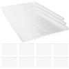 SOESFOUFU 100 Pezzi Porta Pettorali da Corsa in PVC Bianco Resistenti all'Acqua e Strappo per Uso Quotidiano Sacchetti Espositivi per Pettorina da Gara