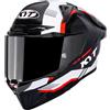 KYT R1R Carbon Zone Elmetto, carbonio/rosso, L (59/60)